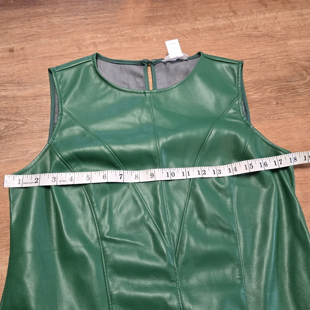 Green Sleeveless Midi Sheath Dress - Picture 4 of 5